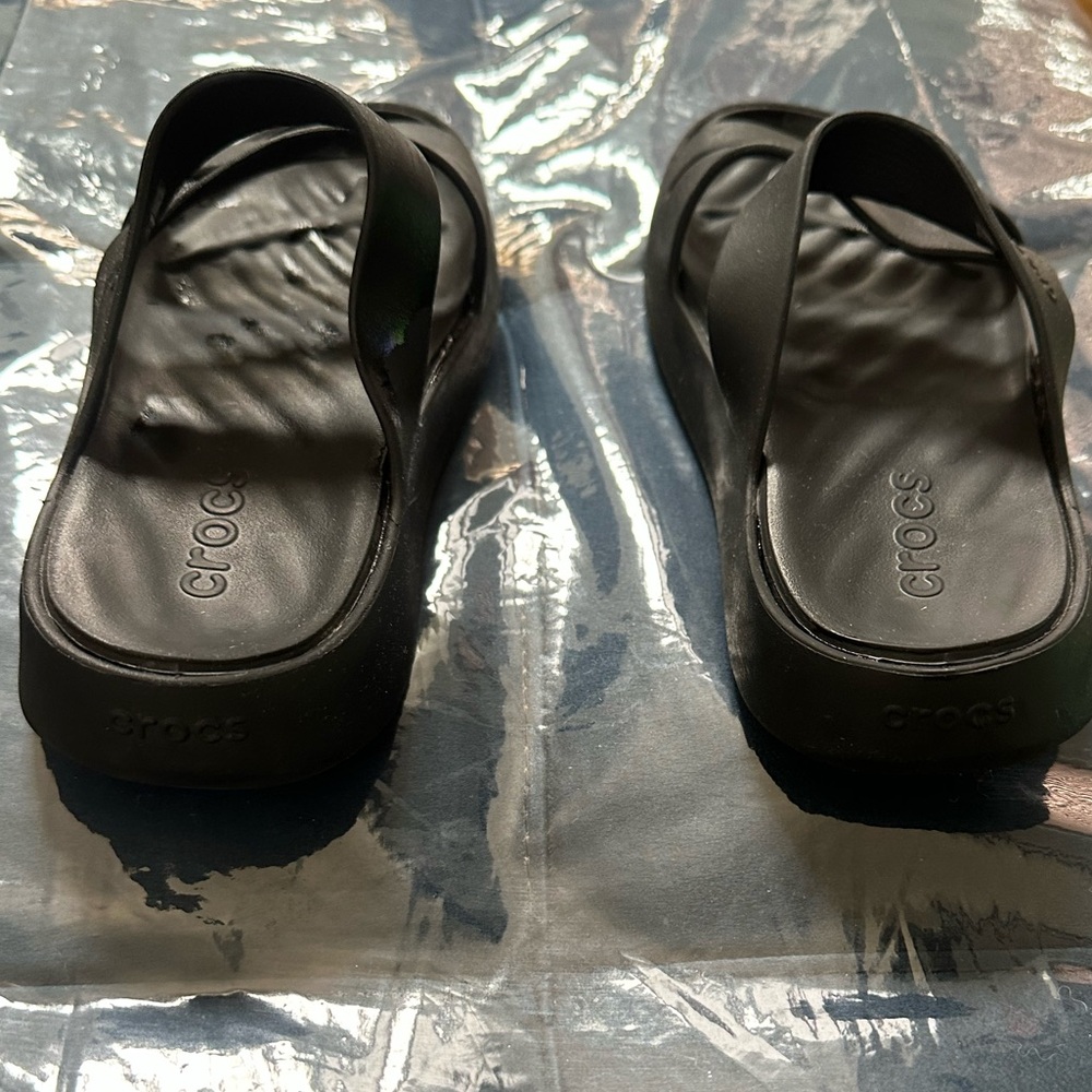 Crocs Women's Black Slide Sandals